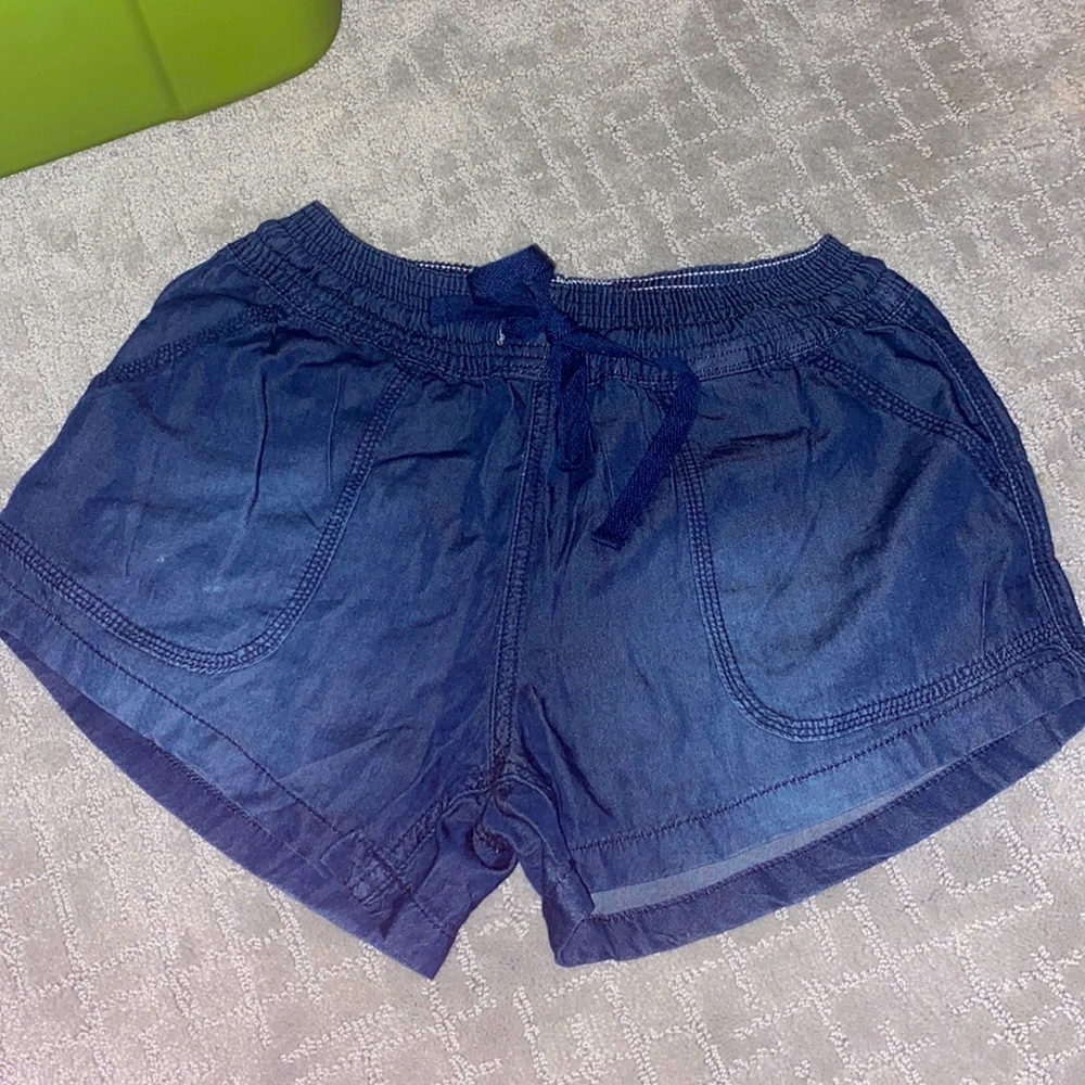 Faux Jean Shorts
